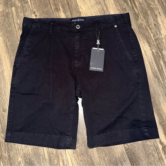 Psycho Bunny Gable Sport Shorts Navy Size 31 NWT MSRP $95